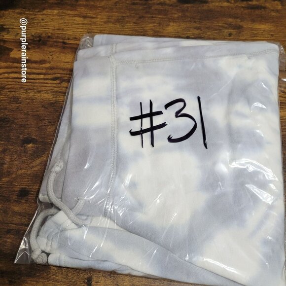 Abercrombie & Fitch Soft Fleece Tie Dye Shorts Size L Pockets Blue Gray White - Picture 11 of 11